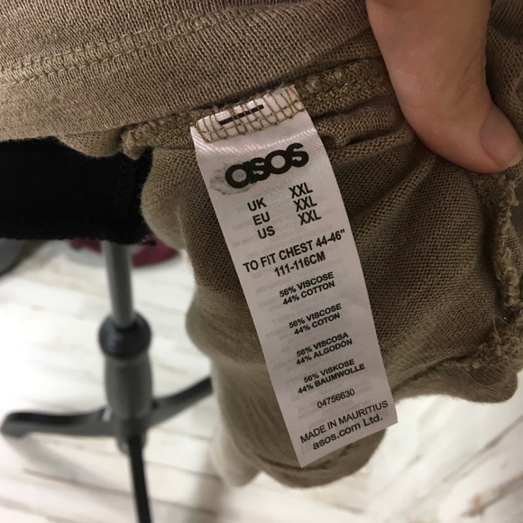 ASOS Plus Size Hi-Lo Tunic Top Long Sleeve Shirt - Picture 4 of 5